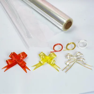 Clear Cellophane Wrap Roll Transparent Long BOPP Film Gift Wrappings for Food