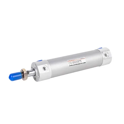 CG1 Aluminum Double Acting Round Type Pneumatic Piston Cylinder Liner with Magnet Ring Bore 20-100mm Stroke 10-1000mm 1.5MPa
