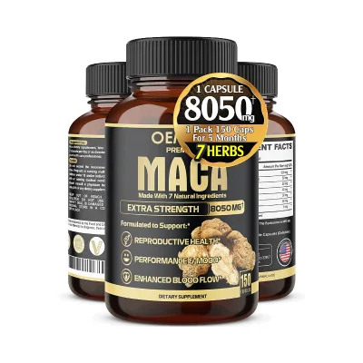 Black Maca Capsules Private Label Hips and Butt Enhancement Pills Black Sunfood Extract Capsules OEM Pills ODM Black Maca