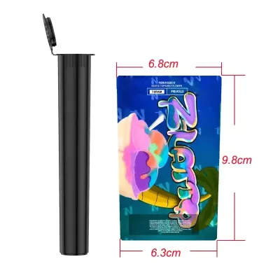Custom LOGO Wholesale Plastic Material D19H116mm pop top tube with Sticker
