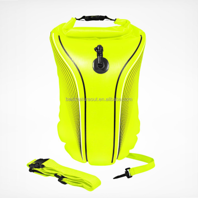 Hot Sales Heavy Duty Pvc Sport Outdoor  Waterproof  Dry Bag Open Water Swim Buoy