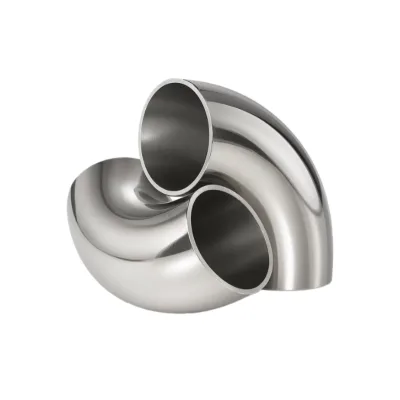 Factory Price SCH20 2" Inside Polished Sanitary Stainless Steel Pipe Fitting 304 316 TC Tri-Clamp Welded 90 Degree Elbow