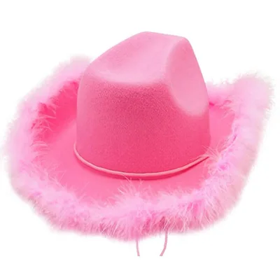 Hstyle Bachelorette Cow Hat Fun Western Theme Accessory for Bride to Be Perfect for Wild Night Out Celebrations Cowgirl Hats