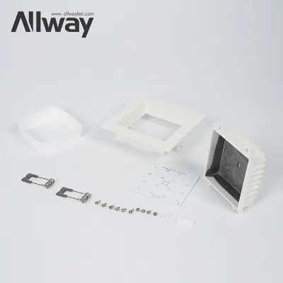 High Lumens Adjustable Square Aluminum Panel Light 110 Beam Angle 2700-6500K Color Temp LED Recessed Downlight for Modern Home