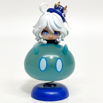 Game Figure Furina Q Version Bobble Toy God of Water Cartoon Figure Toy Collections for Car Decoration