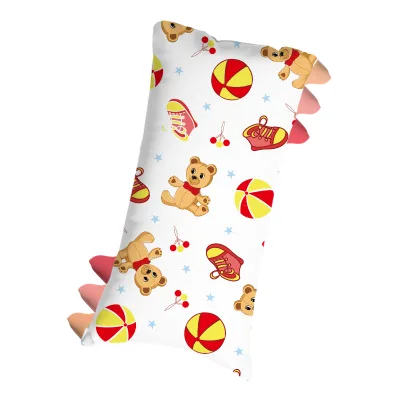 Adjustable 40*60 comfort Bed Cribs Bamboo Spandex Bear Pillow Set for Baby Head Pillow