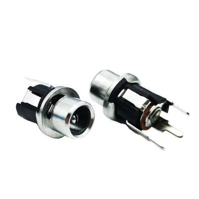 DC-026 DC5.5*2.1mm/2.5mm DC3.5x1.3mm power socket jack with screw nut connector DC plug