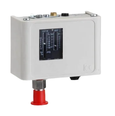 Adjustable Refrigeration Pressure Switch 0.2-7.5Bar CE Certified HVAC Controller for Compressor Cold Storage AC System