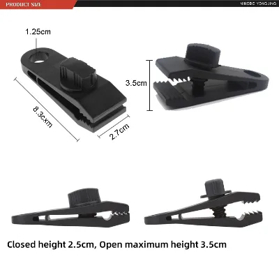 4 Pieces Reflective Guy Ropes, 10 Tent Attachment Clips, Reflective Rope With Aluminium Adjuster for Outdoor
