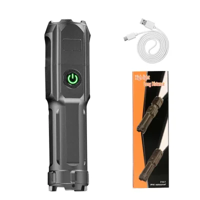 Torch Zoom Retractable Camping Linterna Alta Potencia Taschenlampe Lanterna Fishing Outdoor Camping Rechargeable Led Flashlight