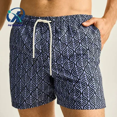 Mens Swim Shorts Stretch Summer Custom Designer 4 Way Stretch Swimming Board Shorts Bathing Suit Swimwear Swim Trunks With Liner
