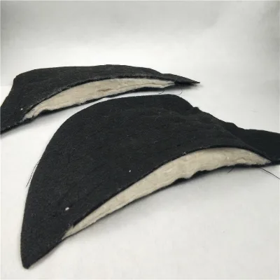 Black and White 100% Cotton Decorative Unisex Foam Shoulder Pads with Anti-Slip & Eco-Friendly Features for Suits
