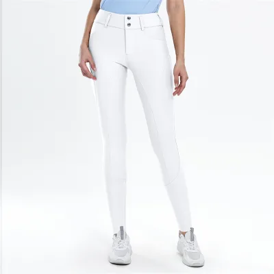 Female Lightweight Horse Riding Breeches Anti slip High Waist Durability Skin Friendly Equestrian Riding Tights with Zipper