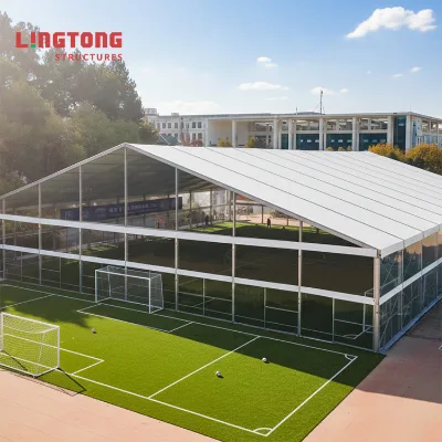 White Custom Size Heavy Duty Adjustable Eco-Friendly Aluminum Alloy Frame Football Training Tent Waterproof UV-Resistant Cover