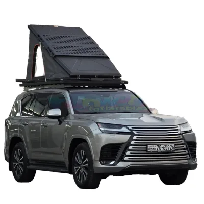 Hard Shell Roof Top Tent SOAR New Design Triangle Built-in Solar Panel Memory Foam Mattress Four-Season Quick Automatic Opening