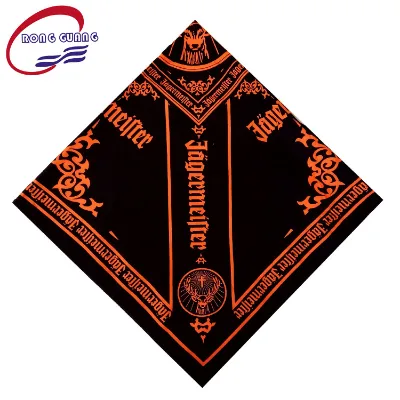 Wholesale Creative Multifunctional Cotton Bandanas Custom Logo Print Neckscarf Handkerchief Stylish Head Decoration