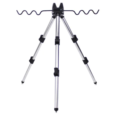 Retractable Fishing Rod Holder Aluminum Alloy Telescopic Tripod Stand for Fishing Poles