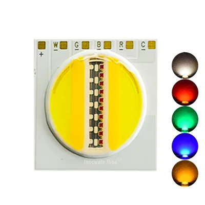 Full Color COB 25W RGBW LED 1917 20-24V CCT 3000K+6500K CRI 90 High Brightness Dimmable 120lm/W 19x19mm 3-Year Warranty