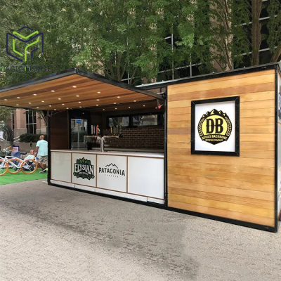 Magic House 20ft Portable Modern Design Container Beer bar Fast Food Restaurant Site Opening Snack Shop