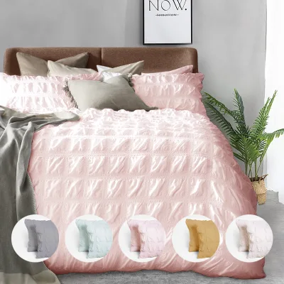 Heniemo Low Moq Customized Bedding Set Bed Covers king Queen Size Pillowcase & Bedding 3pcs Duvet Cover Set for Home
