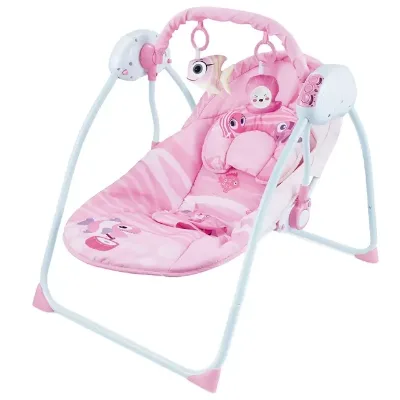 Multi-Function Wood Metal Baby/Toddler Rocking Chair Music Hanging Pendant Toys Vibrate Features Help Kids Sleep Infant Rocker