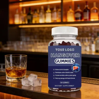 Hot Selling Alcohol Hangover Gummy Liver Detox Hangover Relief Gummy for After Party Recovery Support