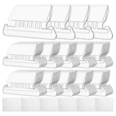 Insertable Self-Adhesive Tabs with Printable Inserts with File Folder Labels Sticky Plastic Index Tabs Clear Divider Tabs Stick