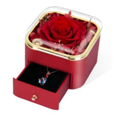 Preserved Flower Box with Rounded Corners Holiday Gifts Graduation Halloween Christmas and Thanksgiving Festivals