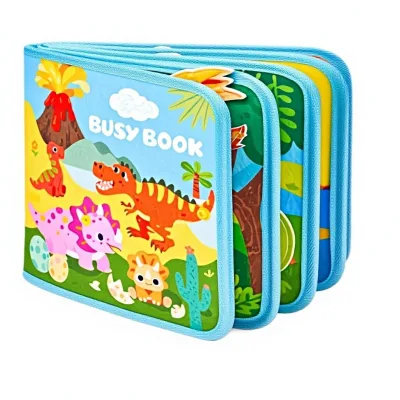Cloth Educational Toy for 3-6 Months Old with Dinosaur Pattern Three-Dimensional Design Interactive Learning Features