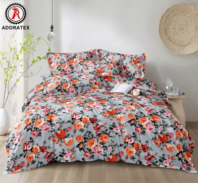 Mass Supply Bedding Set One Bed Sheet Two Pillowcases Wrinkle Free for West African Market