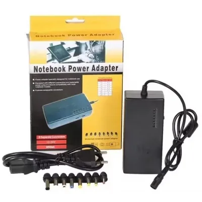Black Camera Charger 96w Notebook Universal Power Adapter with Rechargeable Batteries Plastic Multifunctional Power