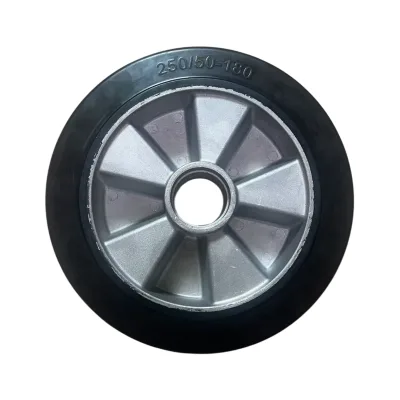 Core Rubber Wheels Manufacturers Provide Rotatable Rigid Flat Aluminum Rubber Caster