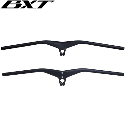 BXT Carbon Handlebar MTB 800mm Length Integrated Mountain H/bar Chinese OEM Factory Sale Integrated Bike Bars Stem Carbon Fiber