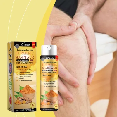 Turmeric Ginger Piperine Moisturizing Joint Bone Care Spray External Use Body Massage Lumber Spine Muscle Tendon Knee Pain