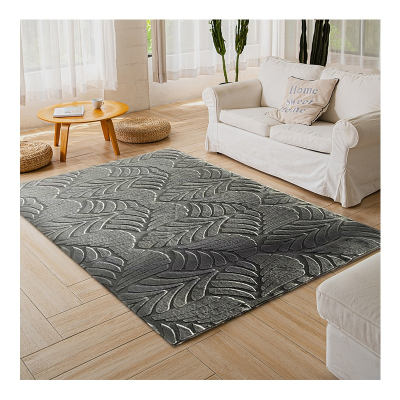 Chinese carpet manufacture rugs carpet grey color for living room with leaf design