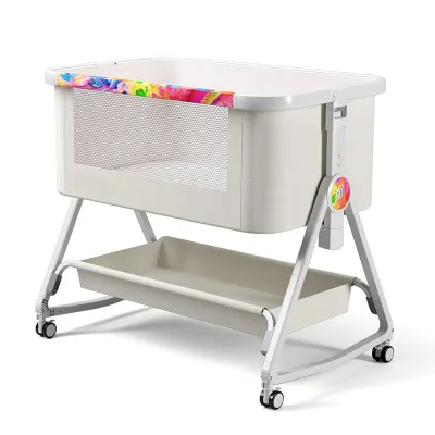 Modern Baby Bedside Crib Set Newborn Sleeping Nest Carry Cot Baby Room Furniture Portable Infant Bassinet