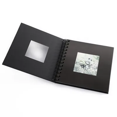 Black Color DIY Picture Craft Album Birthday Album Scrapbook Baby Photo Blank Photo Albums