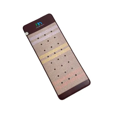 Chakra Healing Pad with Colorful Stone & PEMF Technology Energy Alignment Support for Meditation Chakra Balancing Sessions