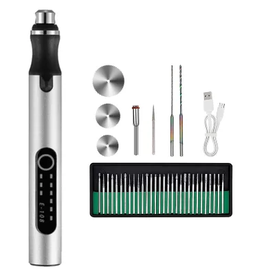 Mini Speed-adjustable Corded Rotary Tool Detail Grinding Machine Small Electric Drill Lithium-ion Battery for Engraving E108