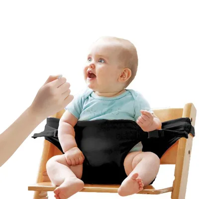 Baby Portable High Chair Harness Seat Travel High Chairs for Babies Compact Foldable Safety Baby Travel Essential Harness Seat