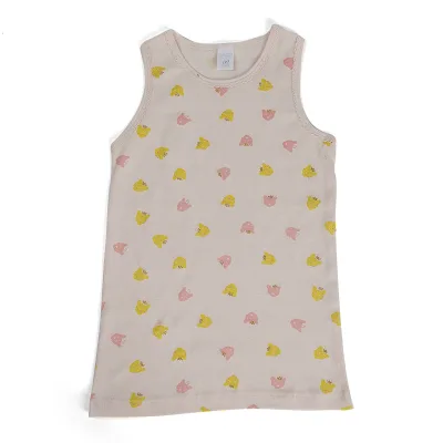 Wholesale Kid Vest With Good Price New Product Soft Cotton Elasthan Summer Short Sleeve Summer Girl Teens Vest