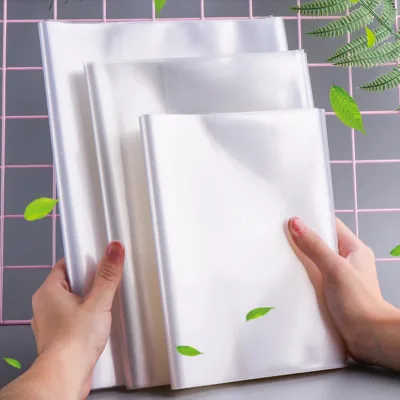 A4 School Plastic Transparent Book Cover Pocket Style Self-adhesive Style Support Printed Design