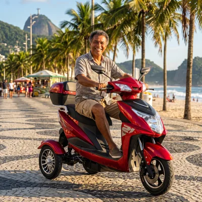800W 60V 3 Wheel Electric Cargo Tricycle Off-Road EEC Certified Passenger with Back Seat