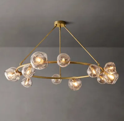 Modern Design American Chandler Ceiling Light Chandelier for High Ceiling Hotel Staircase Commercial Lighting Pendant Light