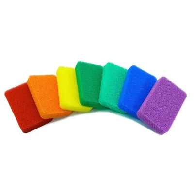 Top Fashion Kitchen Thick Stripe Dual-Sided Wood Pulp Dish Washing Cellulose Cleaning Sponge