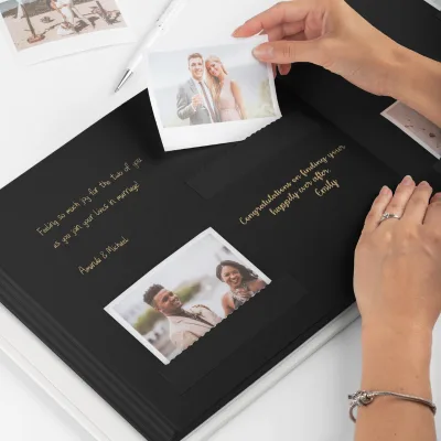 Floral Wedding Guest Book for Reception, Party, Baby Shower, Anniversary, Celebration of Life (8 X 6 In, 56 Sheets)