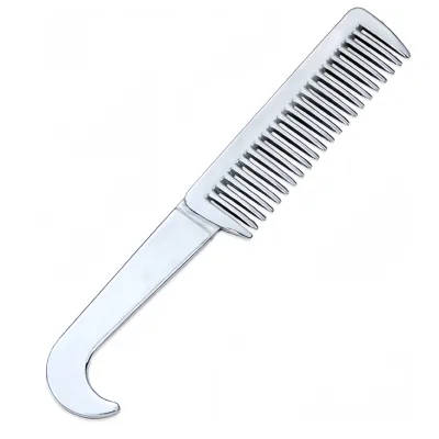Hot Sale Equestrian Equipment Horse Grooming Mane and Tail Comb Customized Design Horse Aluminum Comb