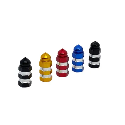 Universal Leak Proof Exterior Replacement Wheel Dust Covers Colorful Black Red Green Tire Valve Stem Cap for Car
