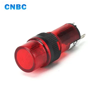 12mm Mounting Hole Size Short Type Red 6v 24v 36v 48v 12v 220v Led Indicator Light signal Lamp With Pins