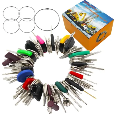 100 Non-Repeating Master Equipment Key Set Heavy Construction Excavator Dumper Dozer Ignition Key Made in Mainland China